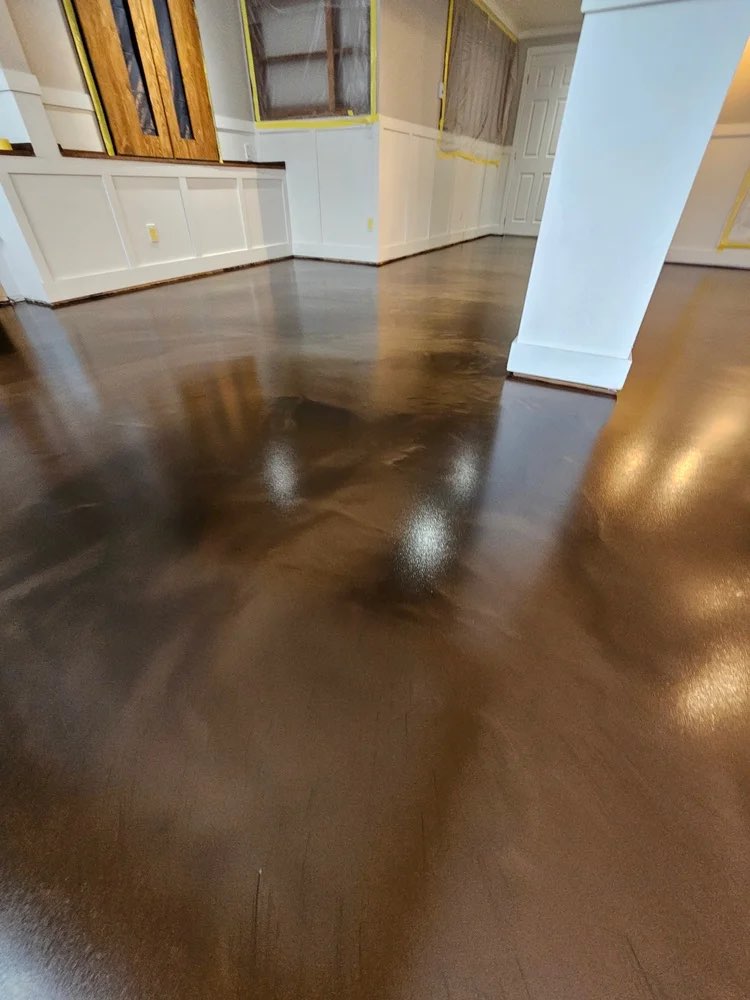Brown metallic epoxy